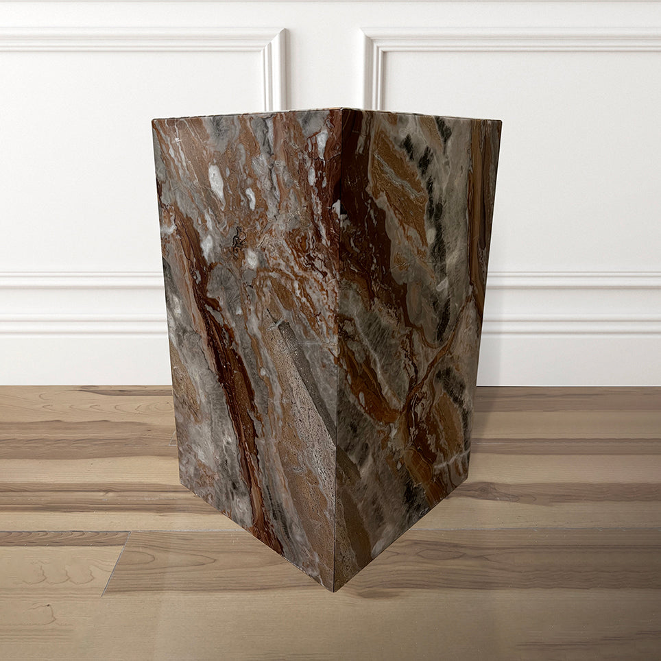 Arabescato Rosso Tall Cube