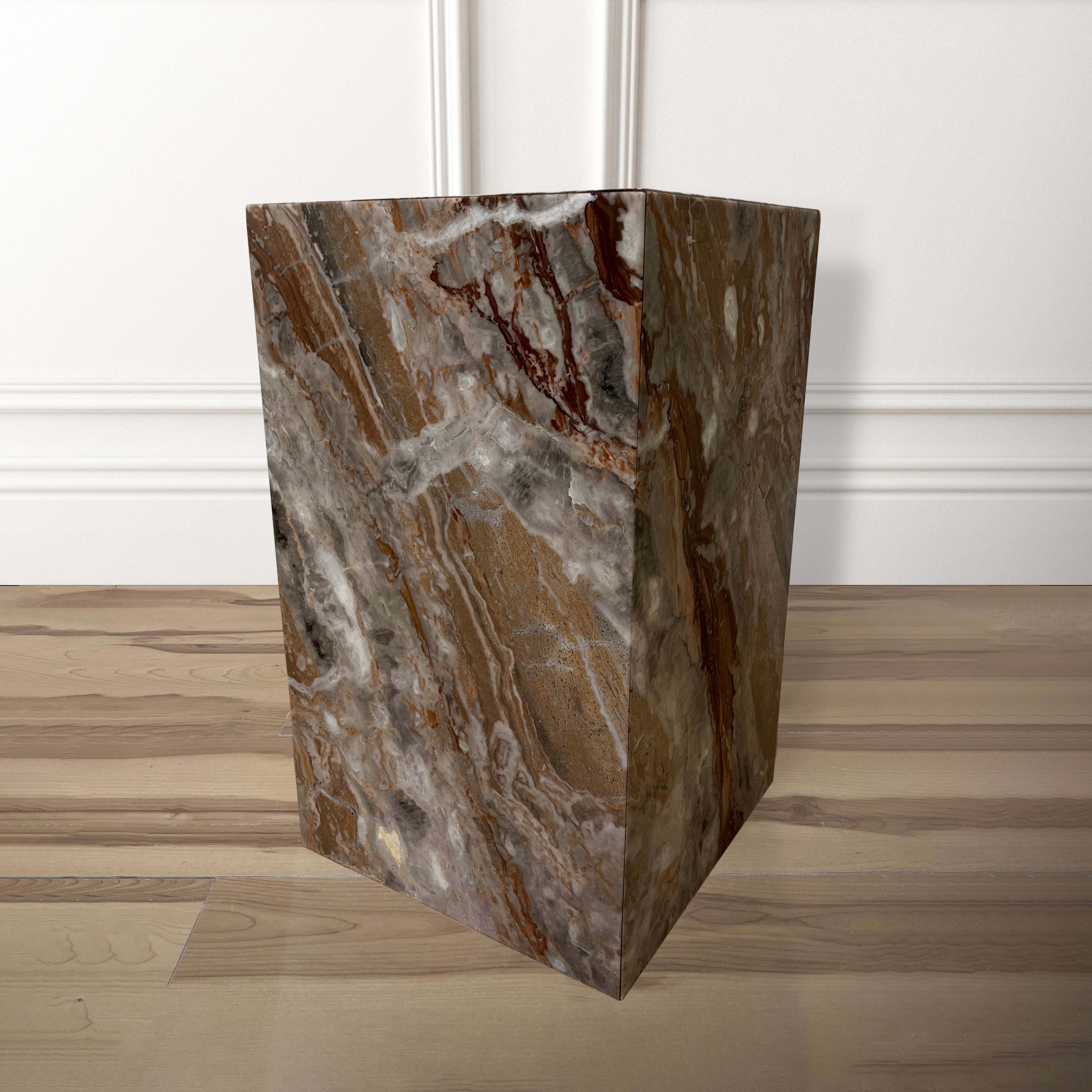 Arabescato Rosso Tall Cube