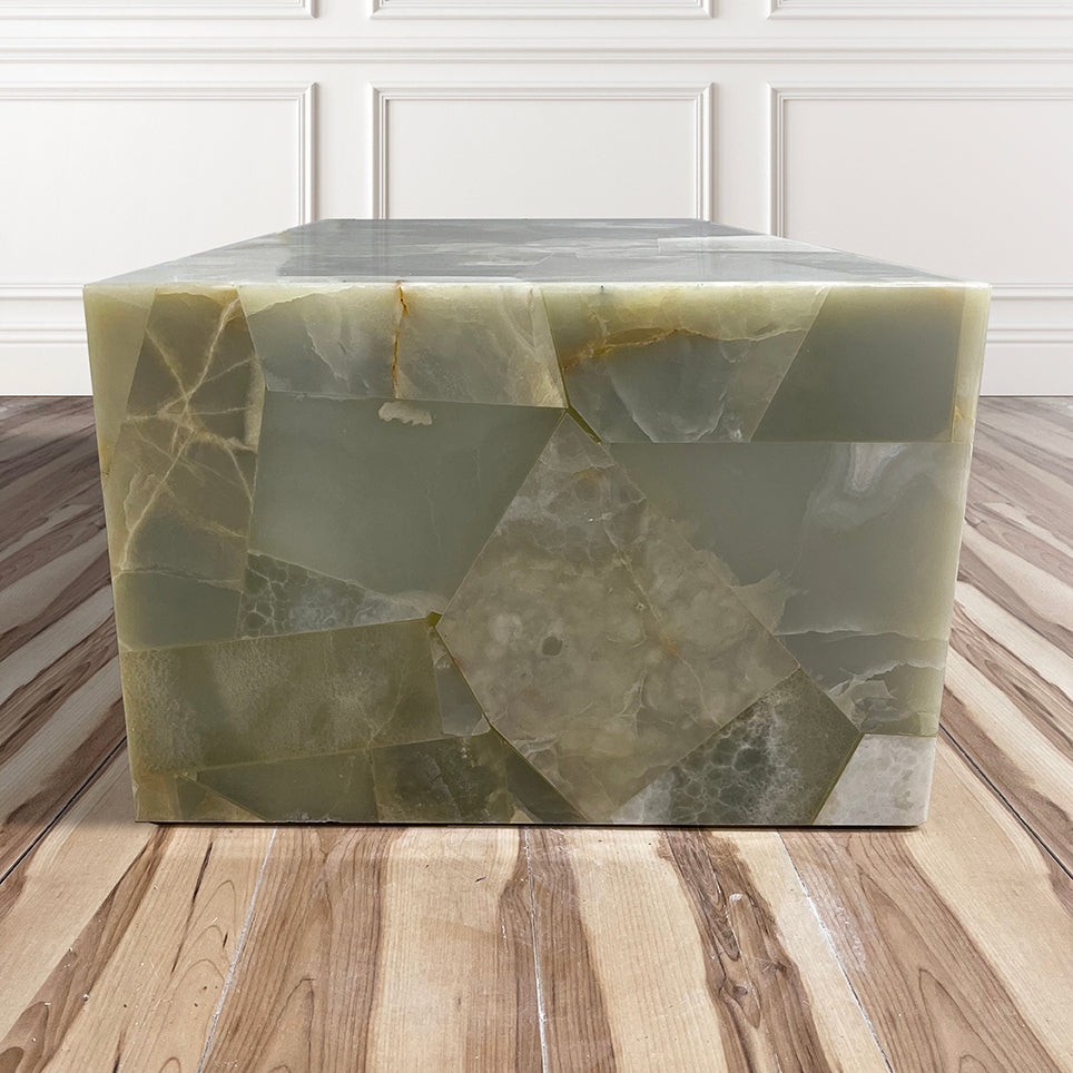 Green Onyx Patchwork coffee table