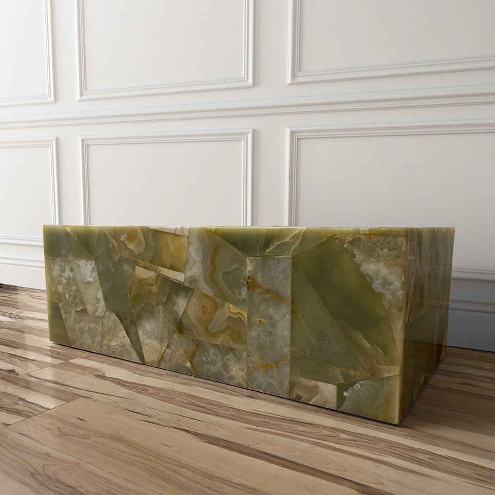 Green Onyx Patchwork coffee table