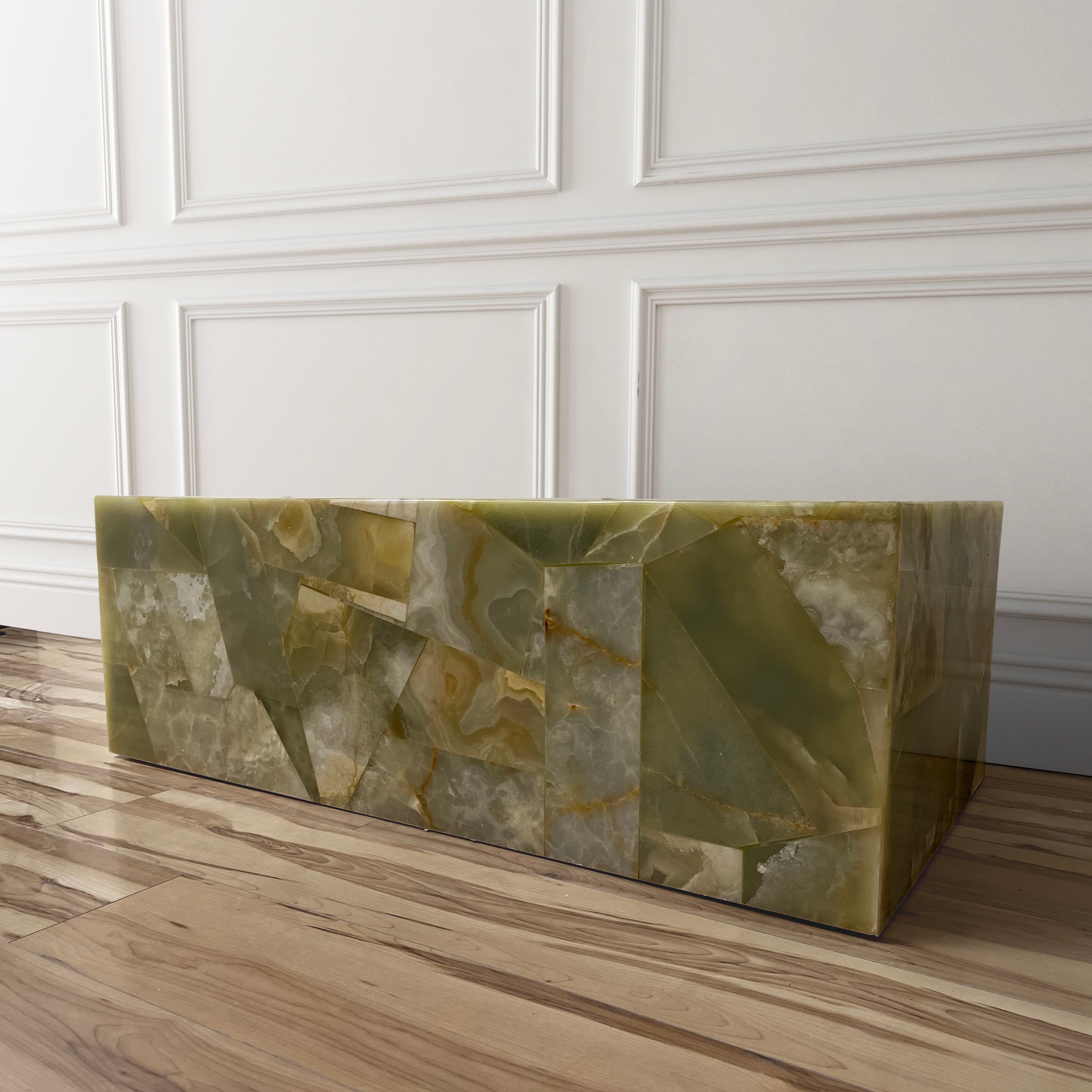Green Onyx Patchwork coffee table